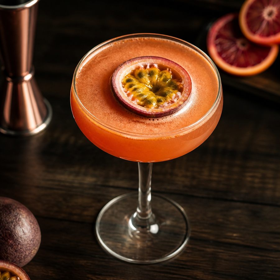 Passionfruit & Blood Orange Martini 칵테일 레시피