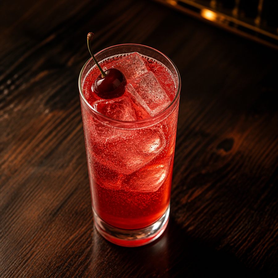 Popped cherry cocktail opskrift