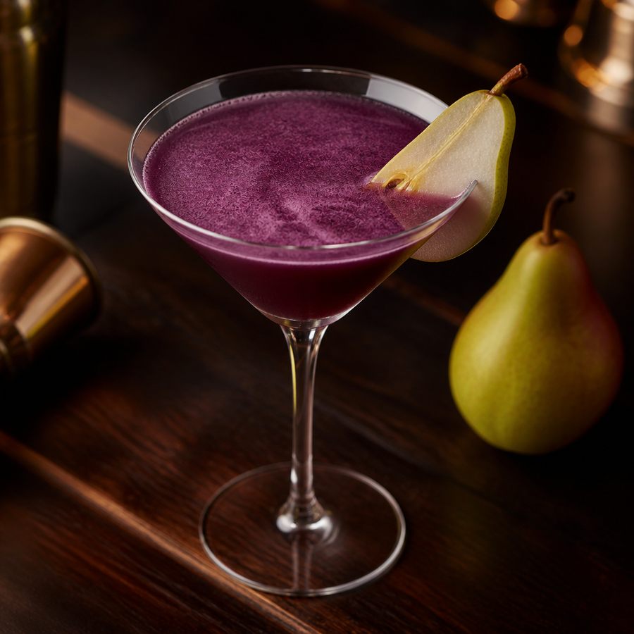 Purple Pear Martini cocktail opskrift
