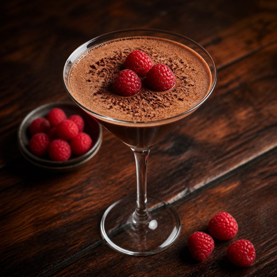 Raspberry Mocha'tini สูตรค็อกเทล