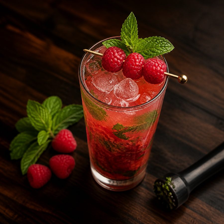 Raspberry Mojito कॉकटेल रेसिपी