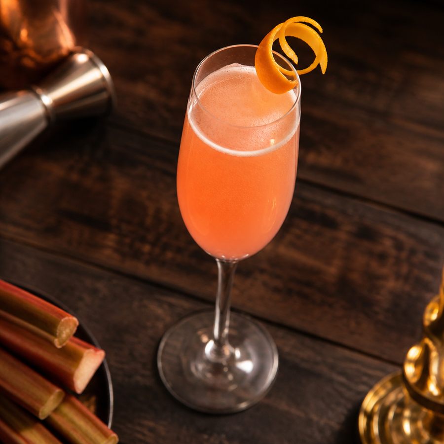 Rhubarb & Honey Bellini resep koktail