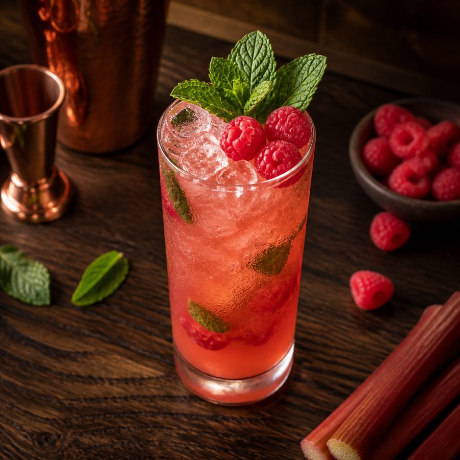 Rhubarb Mule สูตรค็อกเทล