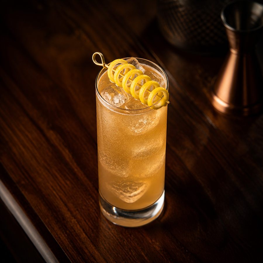 roger's Ginger Snap (Fino Sherry & Ginger Ale) สูตรค็อกเทล