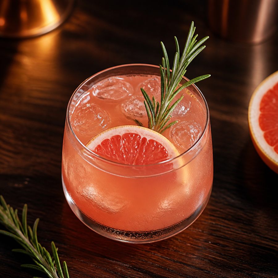 Rosemary Grapefruit Vodka Cocktail Rezept
