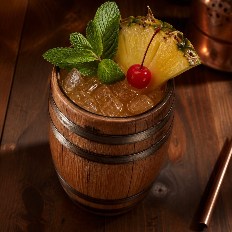 Rum Barrel (by Donn Beach) สูตรค็อกเทล