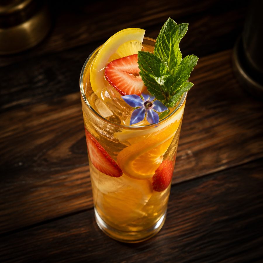 Rum Fruit Cup (Difford's Cup No.4) สูตรค็อกเทล