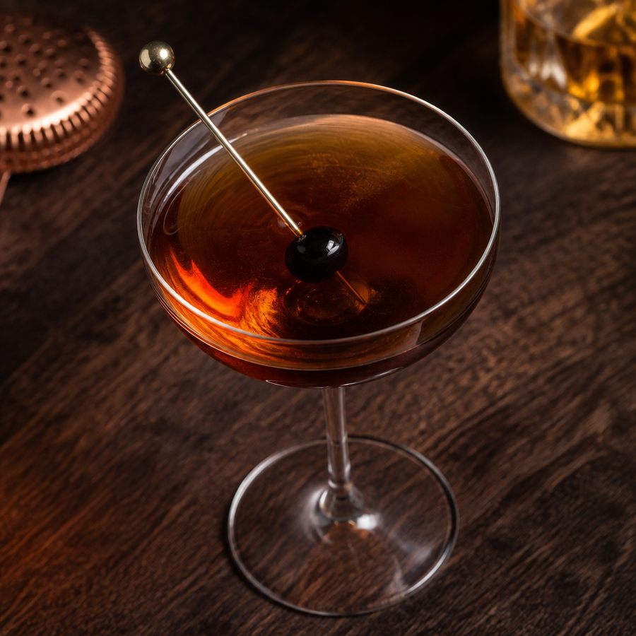 receta del cóctel Rum Manhattan