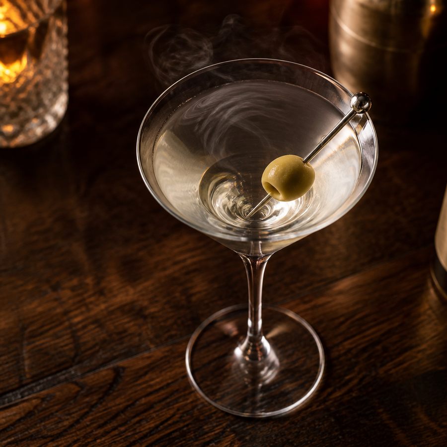 Smoky Martini สูตรค็อกเทล