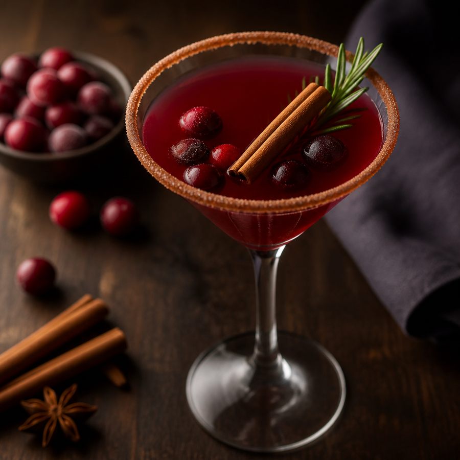Spiced Cranberry Cocktail Cocktail Rezept