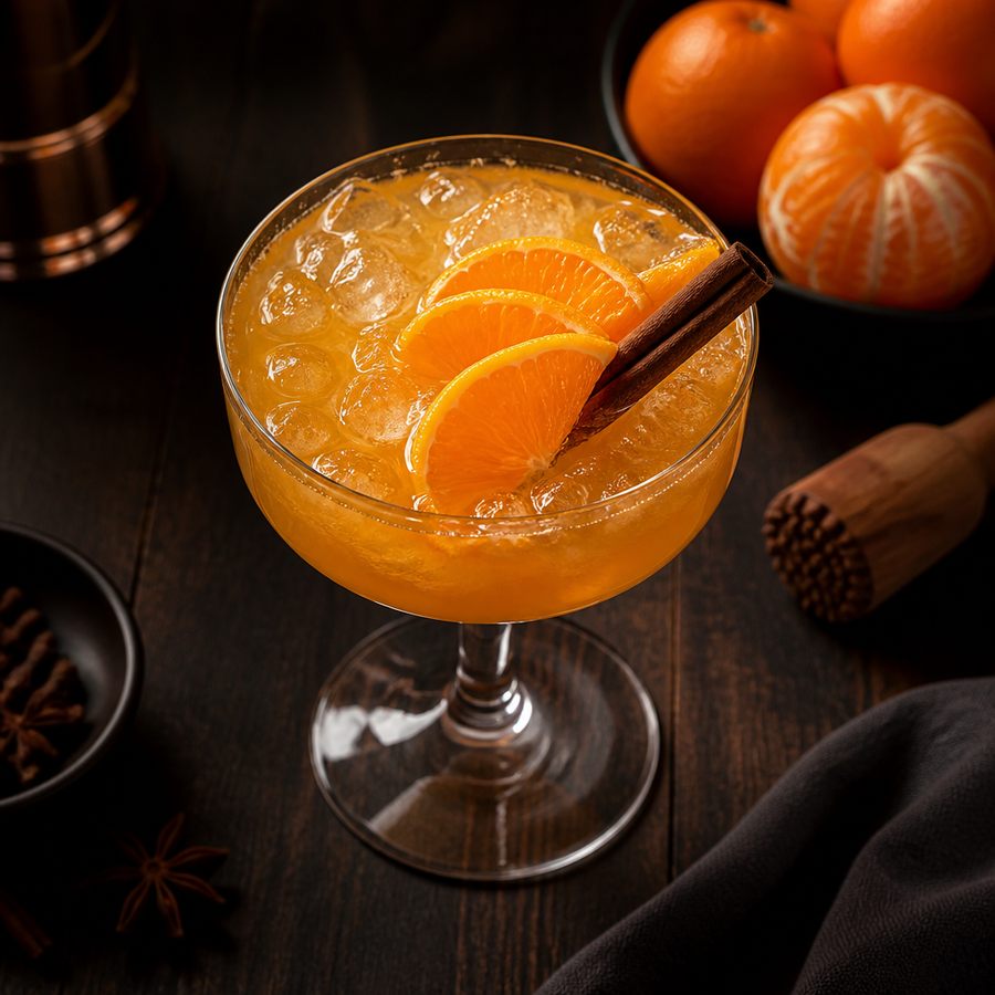 Spiced Mandarin Caipirinha สูตรค็อกเทล