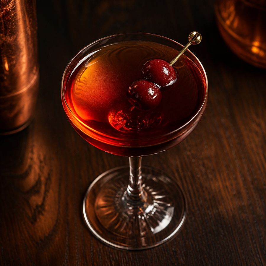 Spicy Manhattan cocktail opskrift
