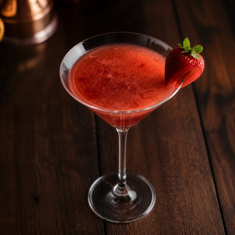Strawberry & Balsamic Cocktail สูตรค็อกเทล