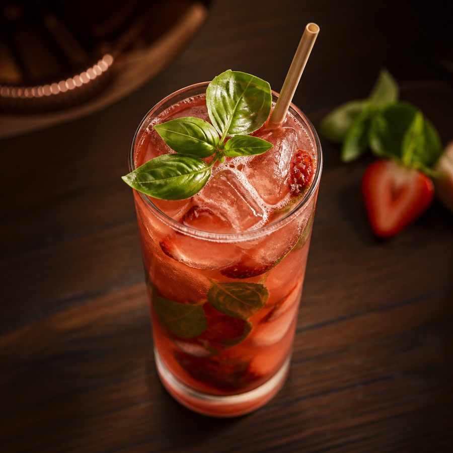 ricetta del cocktail Strawberry & Basil Caipirinha