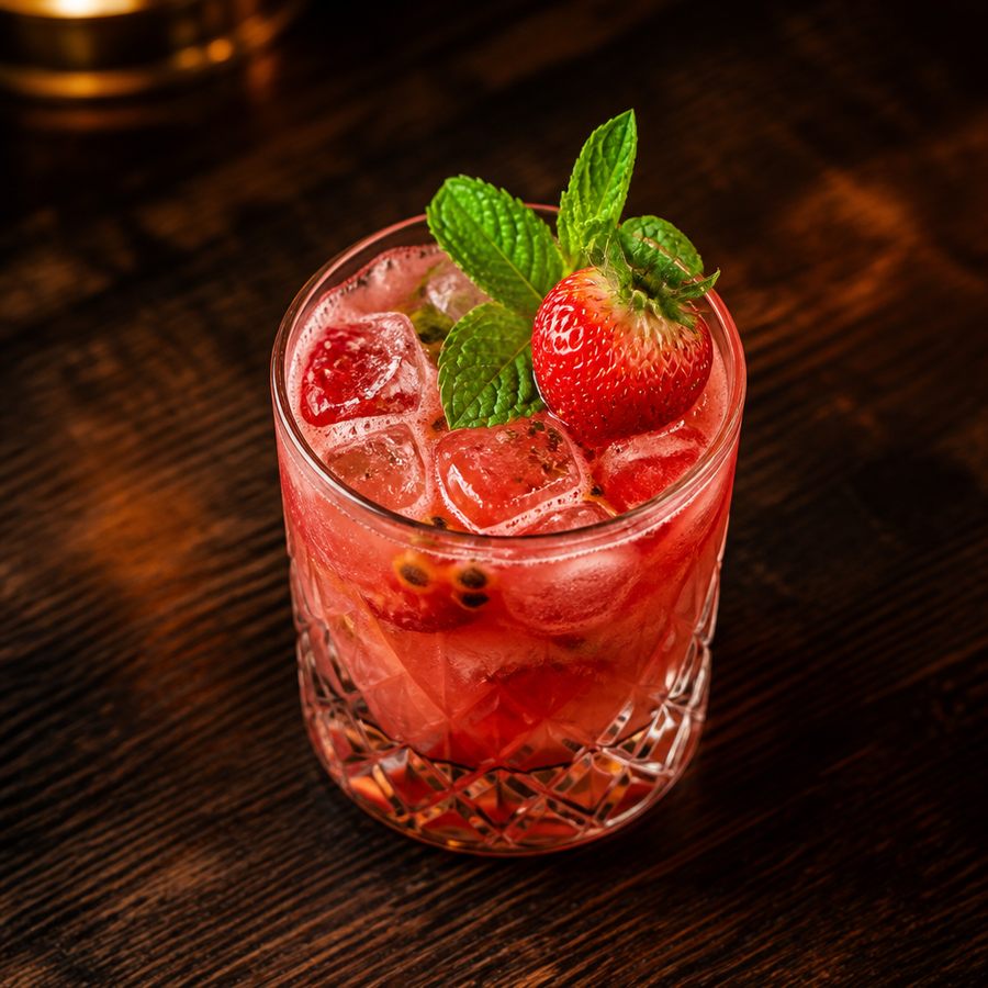 Strawberry Passion Batida rețetă de cocktail