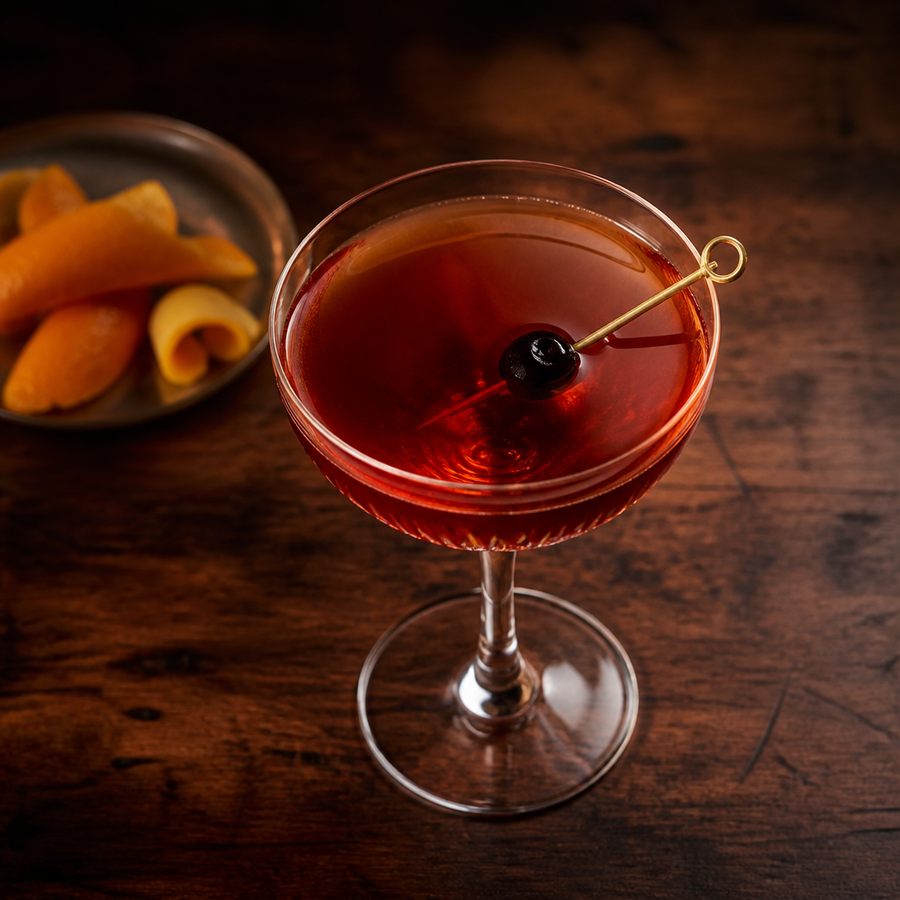 Sweet Manhattan (batchopskrift) cocktail opskrift