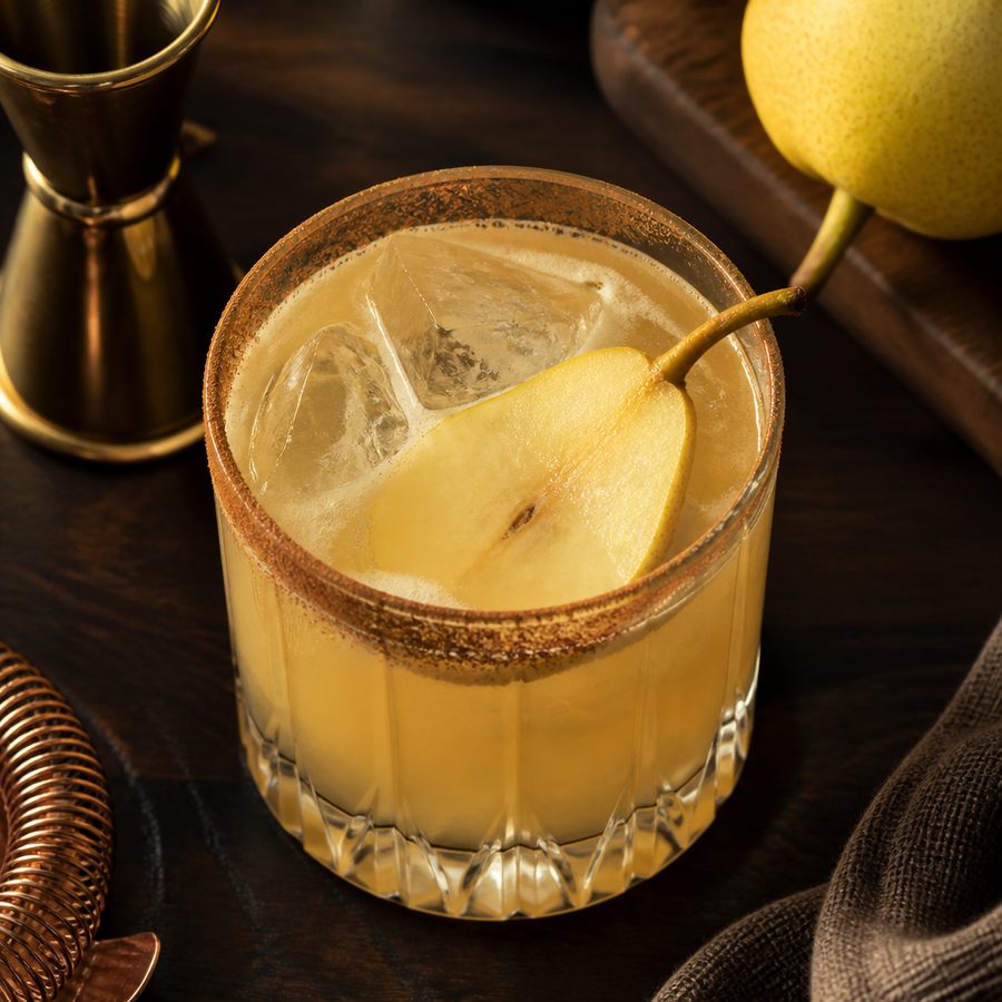 Sweet Pear Whiskey Sour สูตรค็อกเทล