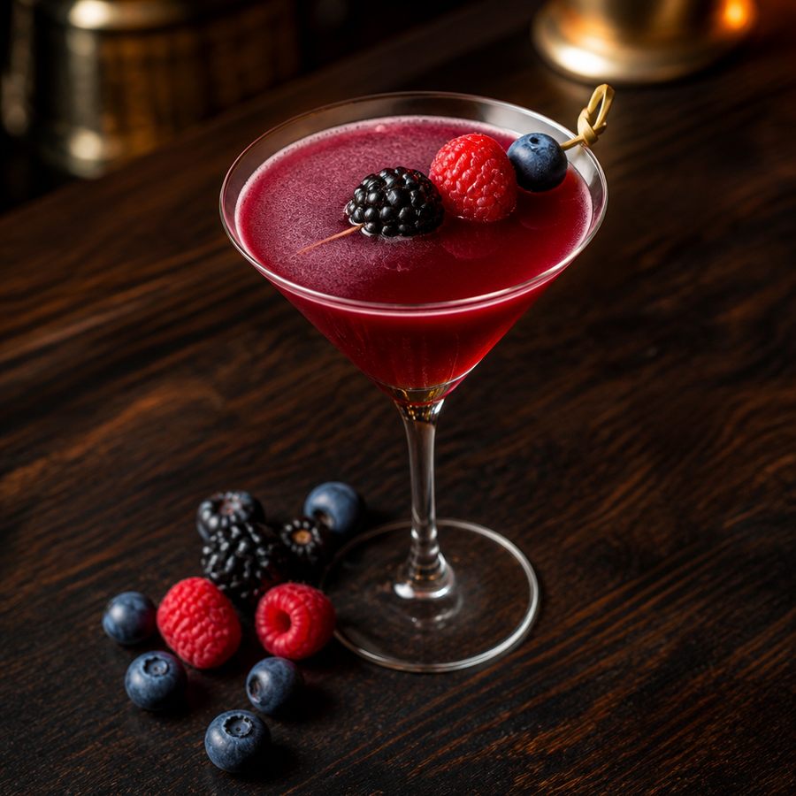 receta del cóctel Tripleberry