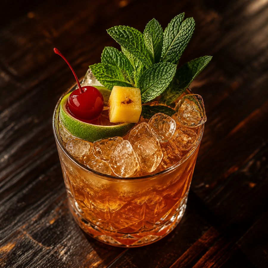 receta del cóctel Well Oiled Mai Tai