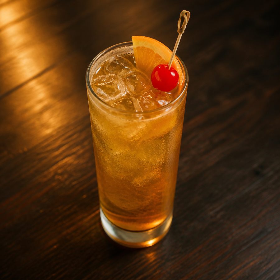 Whiskey Collins resep koktail