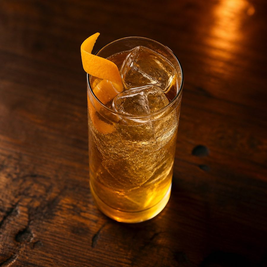 Whiskey Tea Highball สูตรค็อกเทล