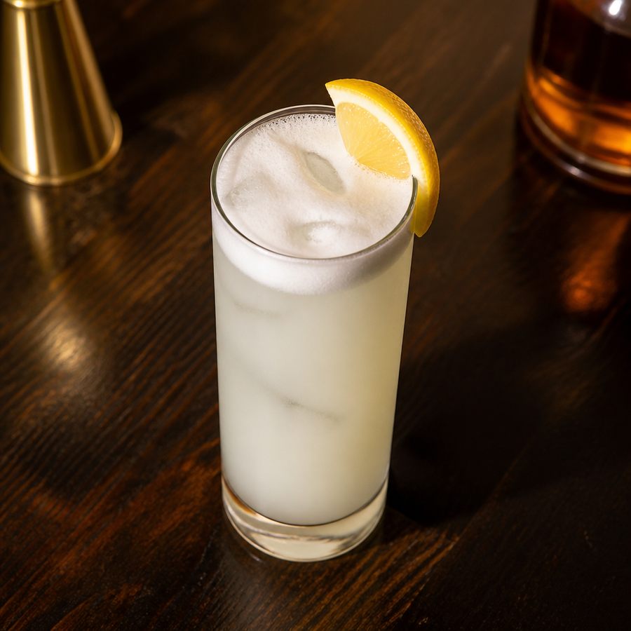 White Gin Fizz cocktail opskrift
