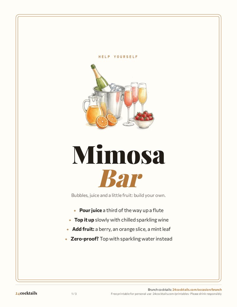 Mimosa Bar Sign