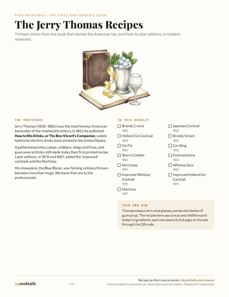 The Jerry Thomas Recipes